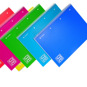 Maxiquaderno One Color - A4+ - forato - 1 rigo - 80 fogli - 80 gr - spiralato - copertina PPL - Blasetti